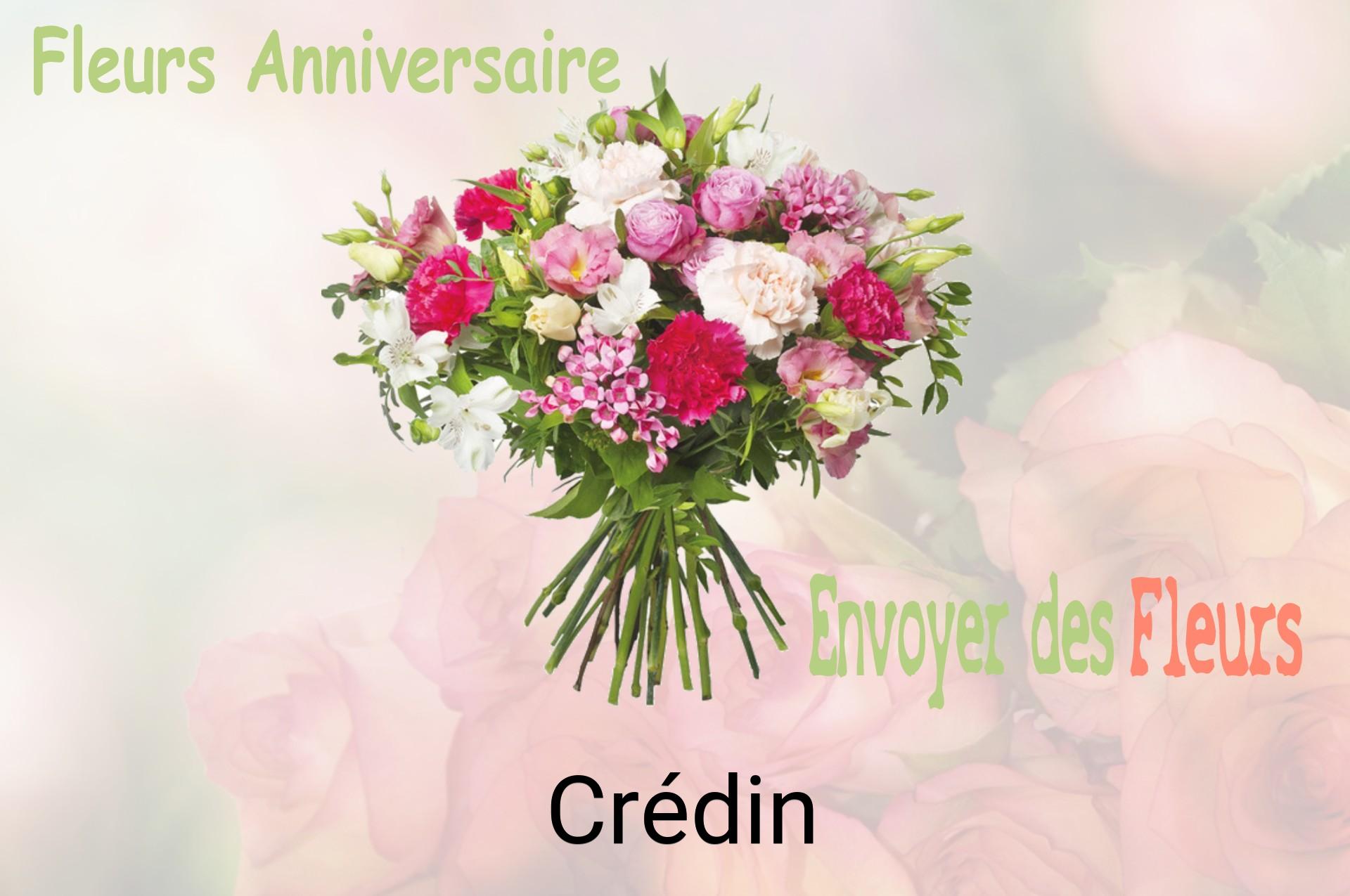 Bouquet de fleurs d’anniversaire livré à Crédin