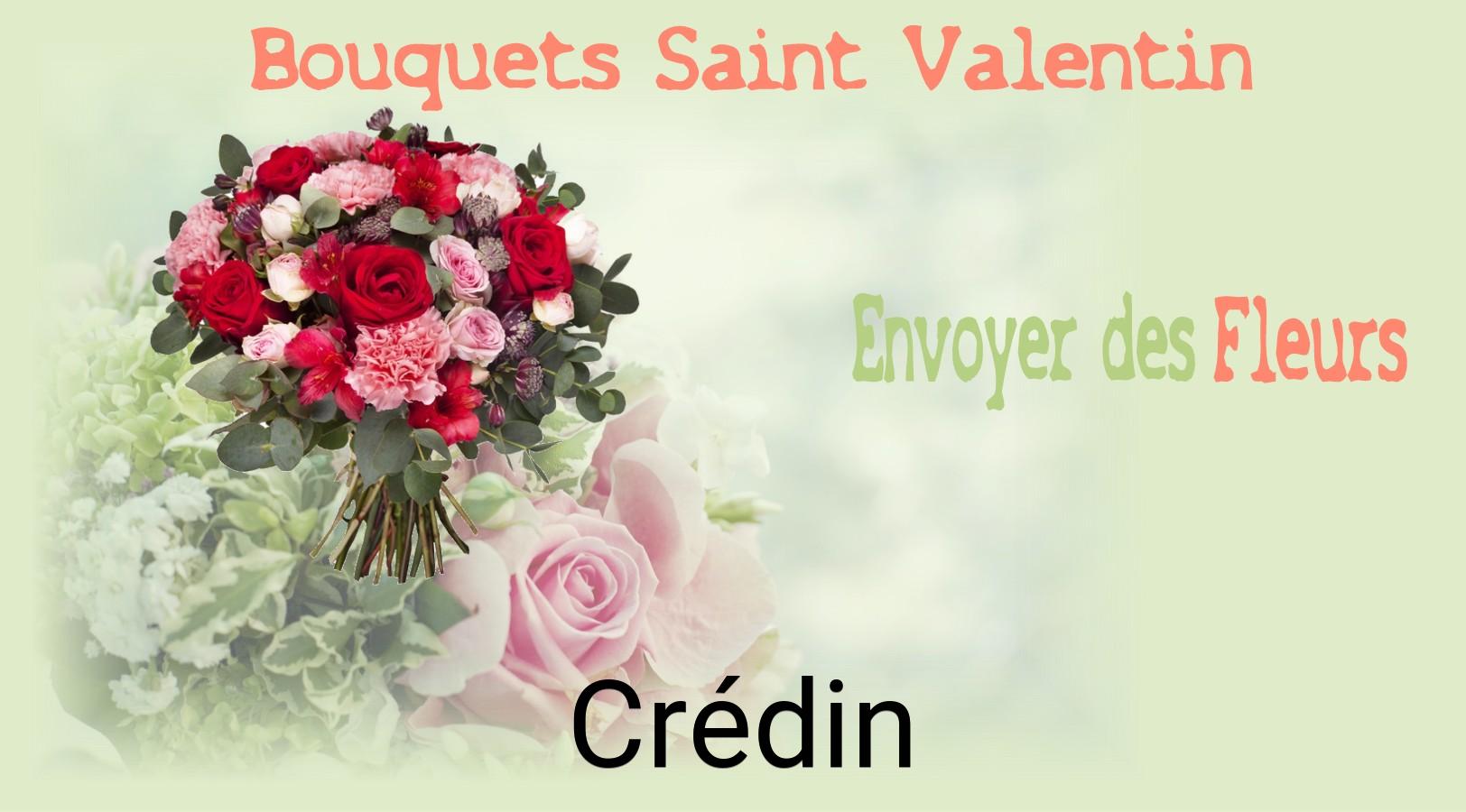 Roses de Saint-Valentin livrées à Crédin